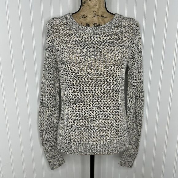 Old Navy Loose Open Knit Sweater Womens Sz L Coastal Beach Classic Fall Layer - Picture 12 of 12